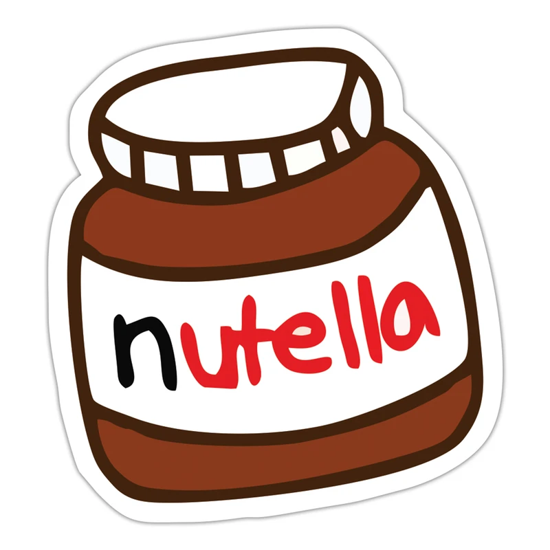 استیکر لپ تاپ طرح nutella4