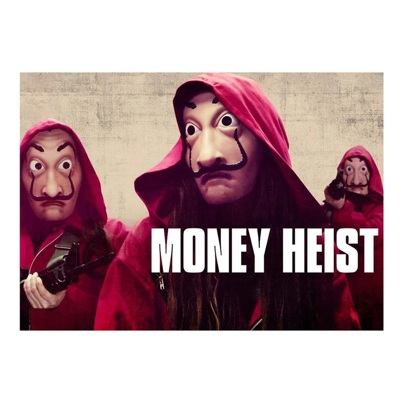 پوستر مدل مانی هیست Money Heist خانه کاغذی کد 2480