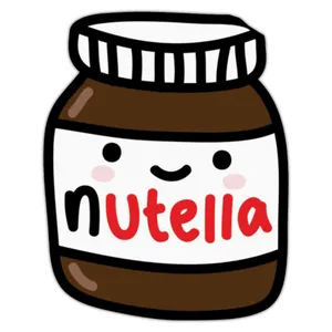 nutella6 laptop sticker