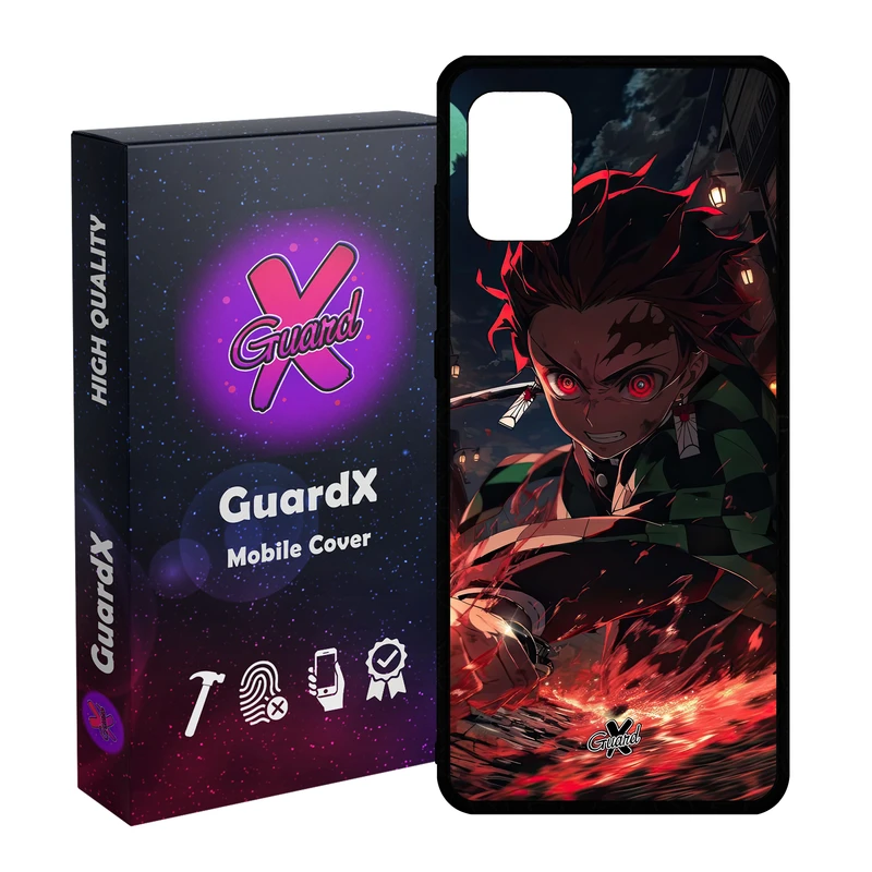 کاور گارد ایکس طرح شیطان کش انیمه مدل Glass10592 مناسب برای گوشی موبایل سامسونگ Galaxy A51 4G