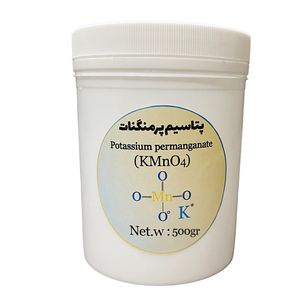 پودر پتاسیم پرمنگنات مدل KMnO4 کد 207 وزن 500 گرم
