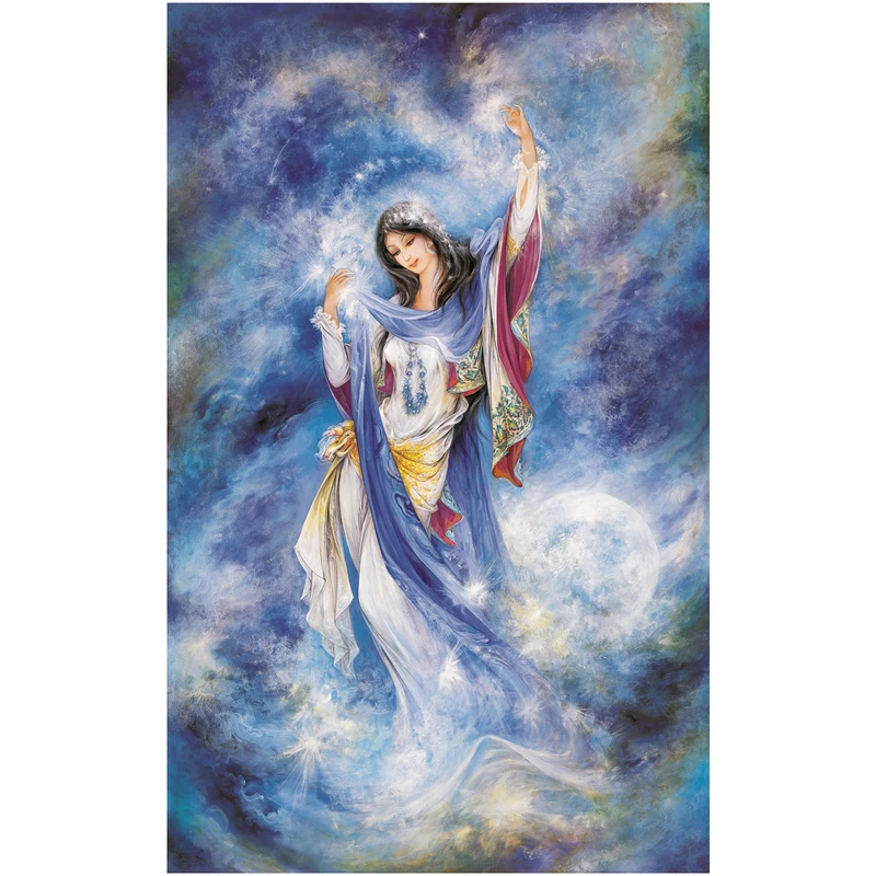 کارت پستال طرح مینیاتور استاد فرشچیان مدل ستاره صبح