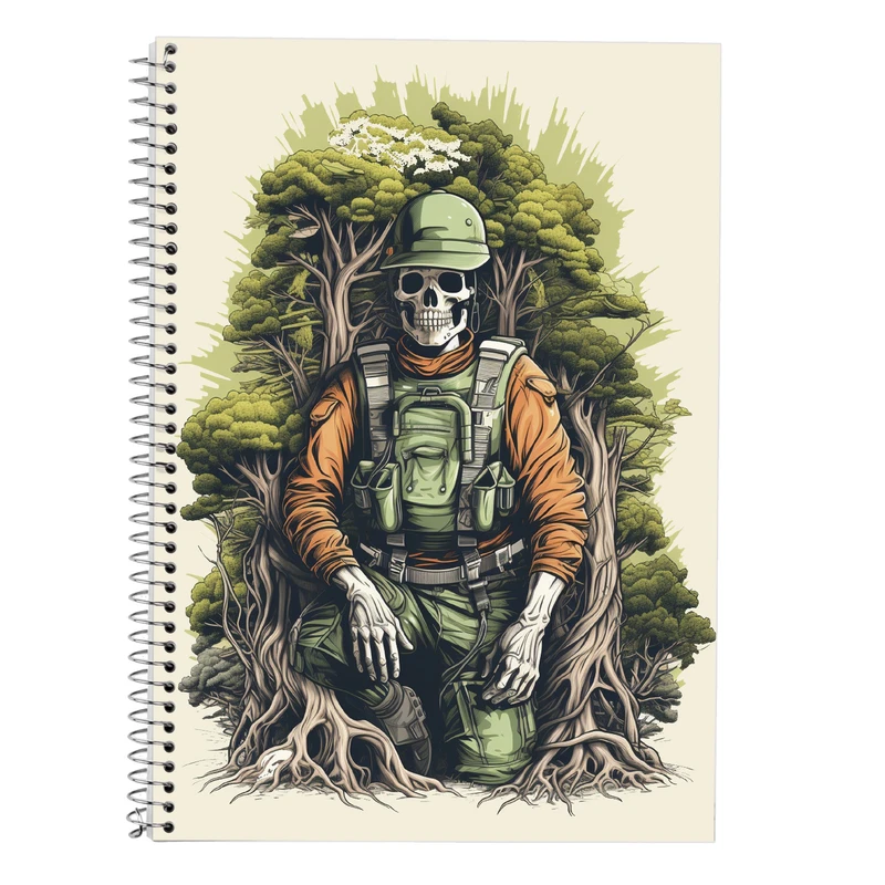 دفتر زبان 50 برگ مدوپد مدل دوخط طرح ChainSaw Man کد DF10906