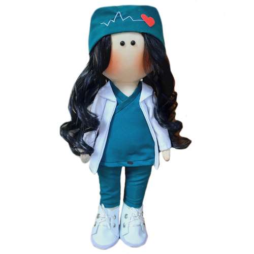 عروسک طرح روسی مدل پزشک ارتفاع 32 سانتی متر