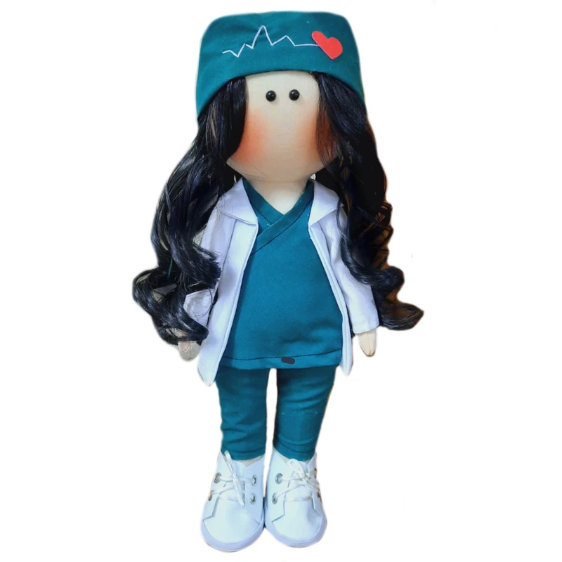 عروسک طرح روسی مدل پزشک ارتفاع 32 سانتی متر