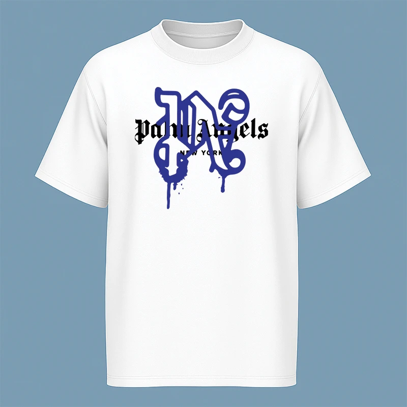 تی‌شرت آستین کوتاه مردانه مدل نوشته دار گرافیتی c130