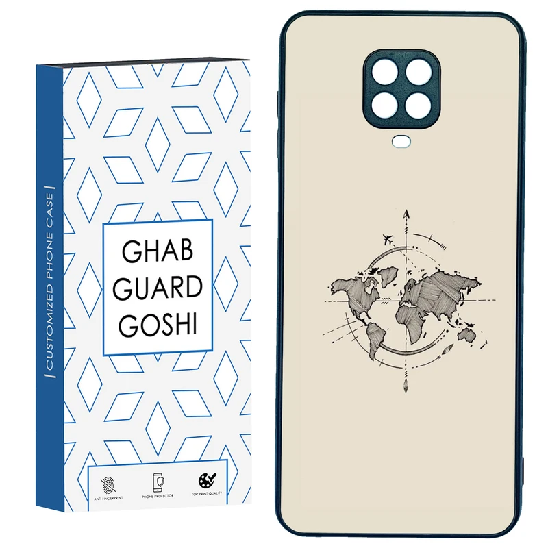کاور قاب گارد گوشی طرح نقشه کد TPU-175 مناسب برای گوشی موبایل شیائومی Redmi Note 9 pro / Note 9s