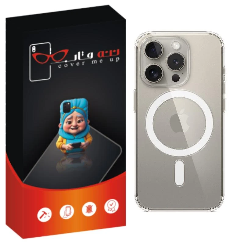 کاور ننه قاب مدل مگ سیف طرح ژله ای مناسب برای گوشی موبایل اپل iPhone 12 Pro Max