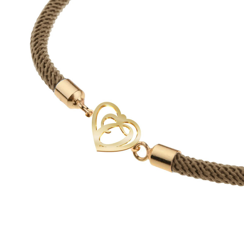 دستبند طلا 18 عیار زنانه مدوپد مدل حرف Q کد D17-10389