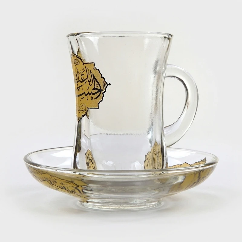 سرویس چای خوری 12 پارچه طرح مذهبی یا اباعبدالله الحسین کد 40001703