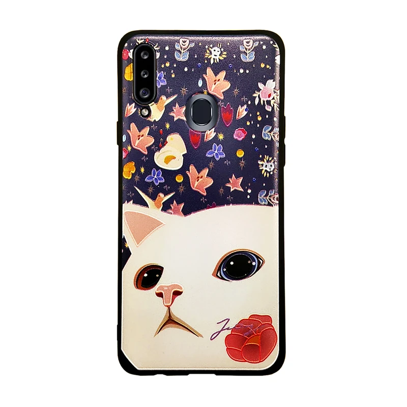 کاور مدل گربه کد 03 مناسب برای گوشی موبایل سامسونگ Galaxy A20S