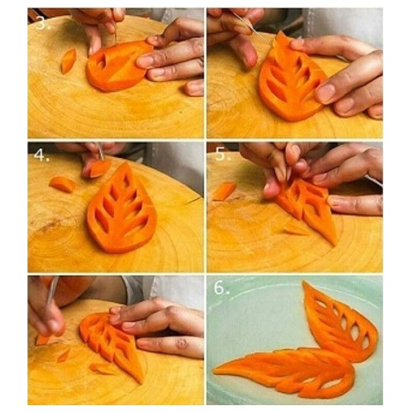 چاقوی میوه آرایی به گز مدل کیچن مجموعه 4 عددی