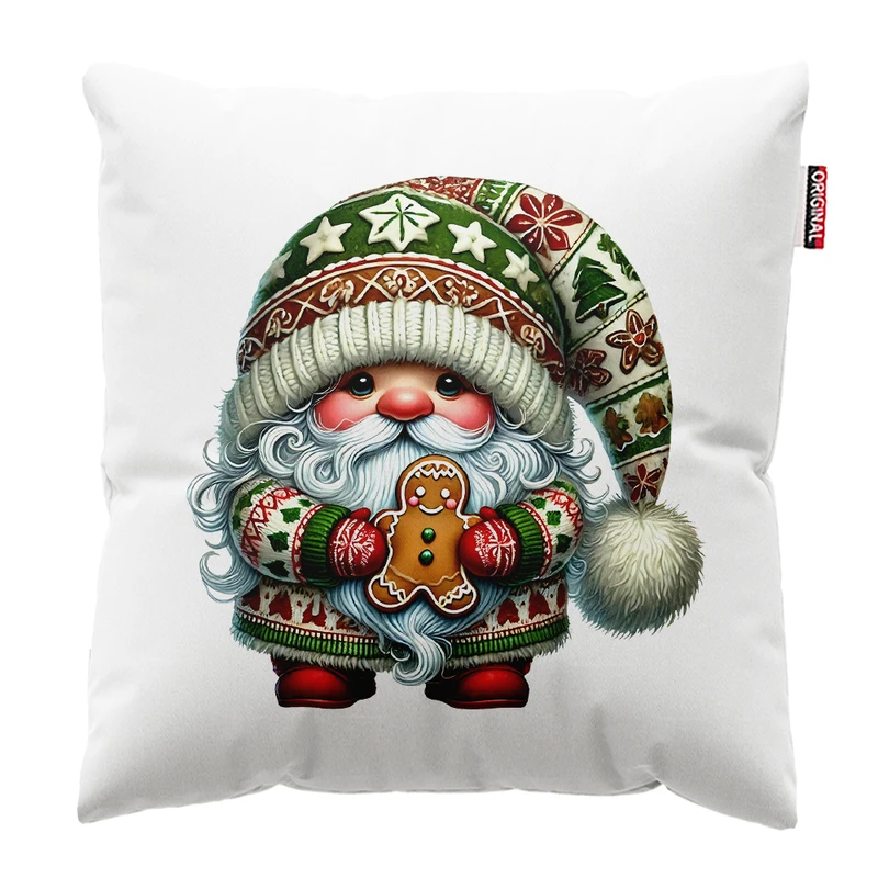 کوسن پاد آفرین مدل کریسمس بابانوئل کد PK302379 سایز 30*30 سانتی متر