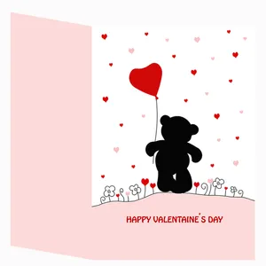 کارت پستال طرح خرس عاشق کد  02BEAR