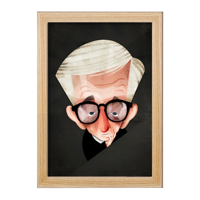 تابلو خندالو مدل وودی آلن (Woody Allen) کد F7336
