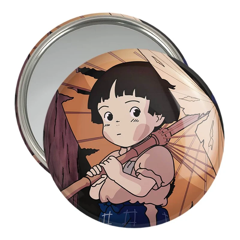 آینه جیبی خندالو مدل ستسوکو انیمیشن گورستان کرم های شب تاب  کد 13701