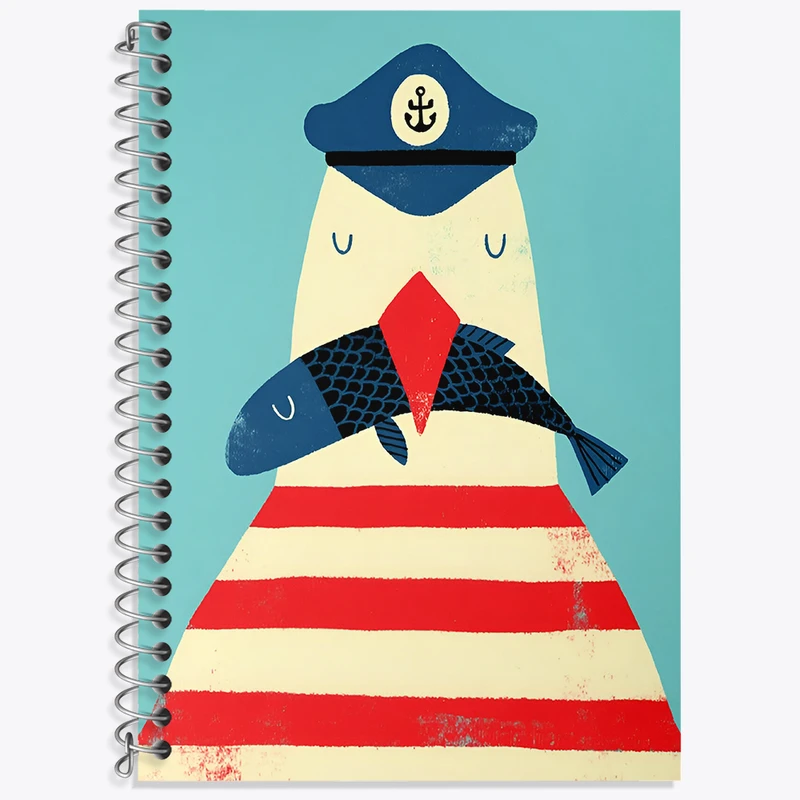 دفتر نت موسیقی 50 برگ خندالو طرح ملوان بامزه کد N4652