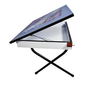 نقد و بررسی میز تحریر پایه کوتاه باکسدار سایز 70*50 (ضدخش,تاشو,تنظیم شونده ارتفاع) توسط خریداران