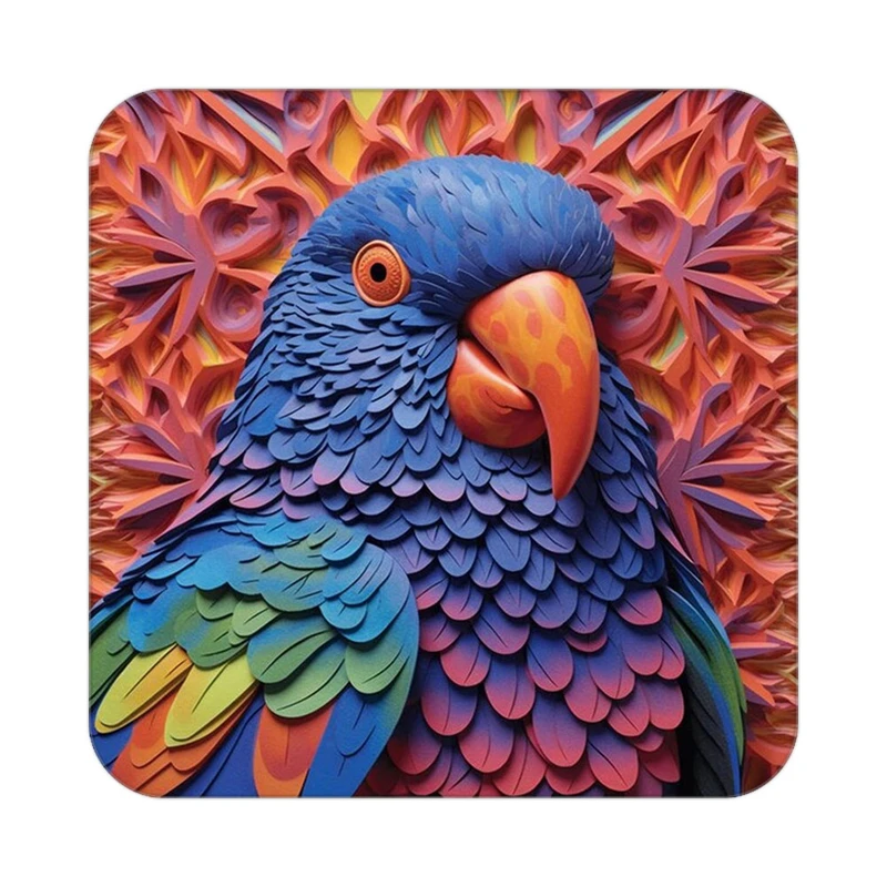 زیر لیوانی کاکتی طرح حیوانات رنگی مدل mp25542