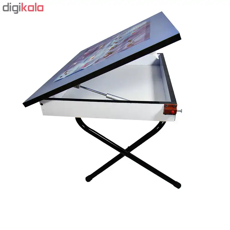 میز تحریر پایه کوتاه باکسدار سایز 70*50 (ضدخش،تاشو،تنظیم شونده ارتفاع)