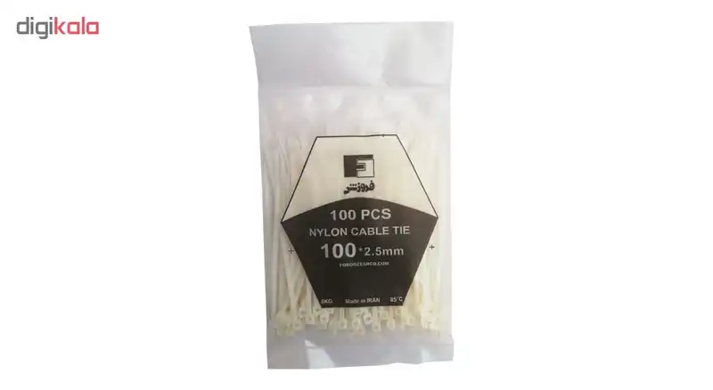 بست کمربندی فروزش مدل F10 سایز 10 سانتی متر بسته 100 عددی