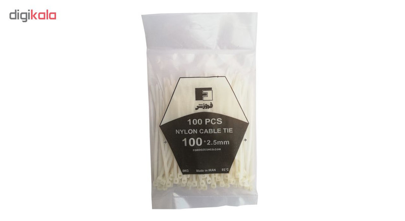 بست کمربندی فروزش مدل F10 سایز 10 سانتی متر بسته 100 عددی