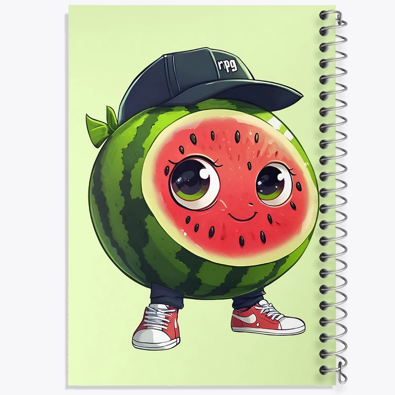 دفتر نقاشی 50 برگ خندالو طرح هندوانه شب یلدا کد F7605