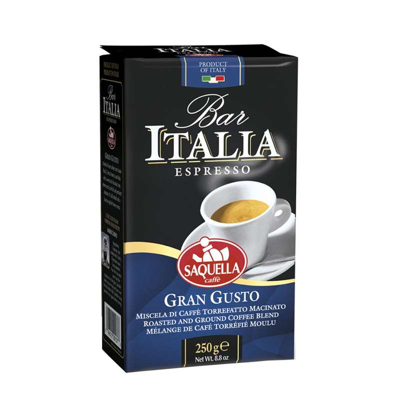 پودر قهوه اسپرسو ایتالیا بار گرن گوستو ساکوئلا - 250 گرم