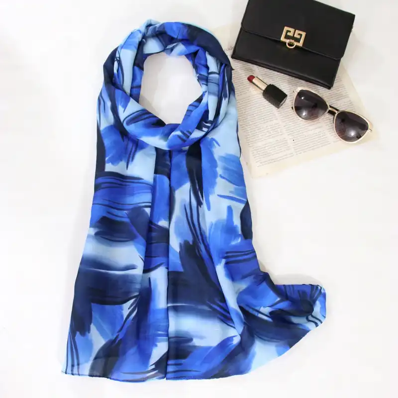 شال زنانه مدل نخی تابستانه ابر و بادی کد ana-2540