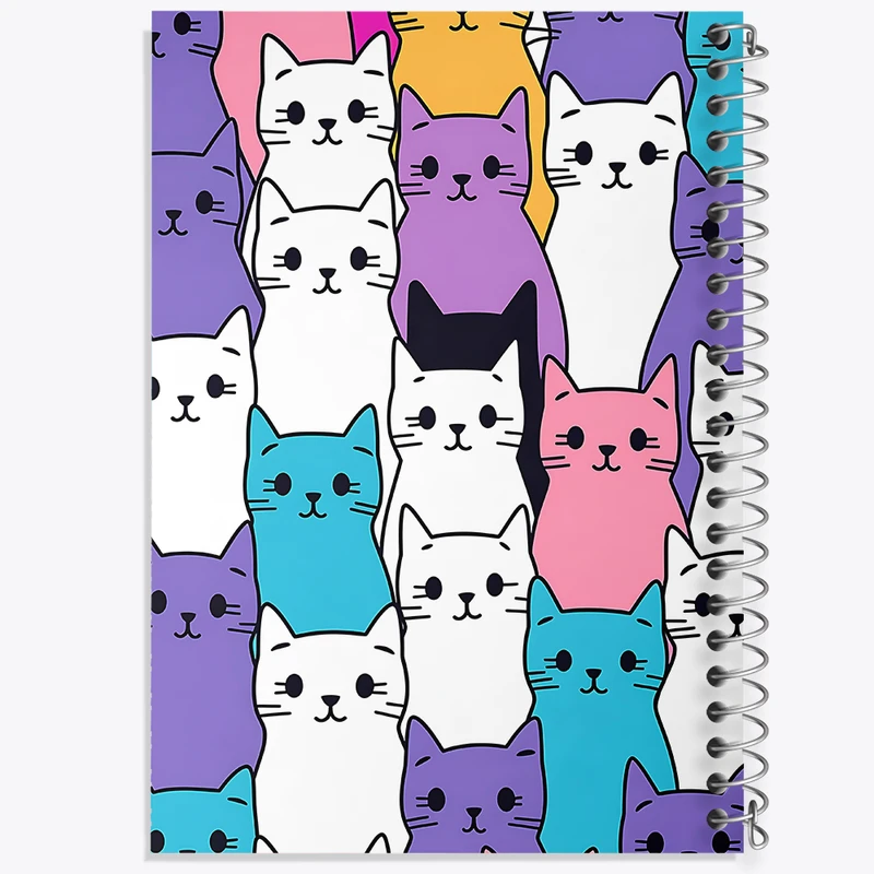 دفتر نت موسیقی 50 برگ خندالو مدل گربه (Cat) کد N468