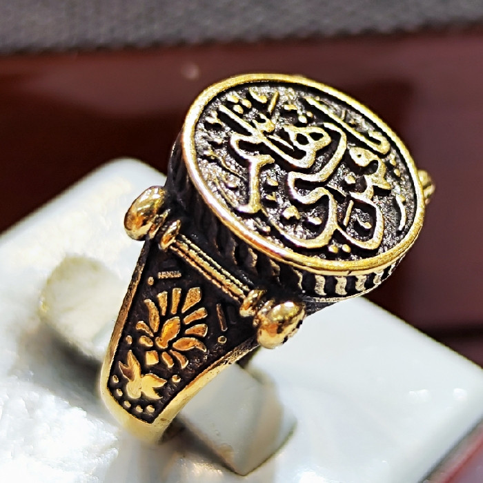 انگشتر مردانه مدل یا قمربنی هاشم کد 233