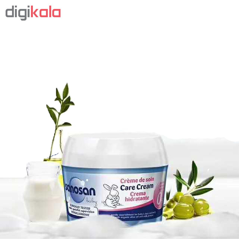 کرم مرطوب کننده کودک سانوسان مدل Care Cream حجم 150 میلی لیتر