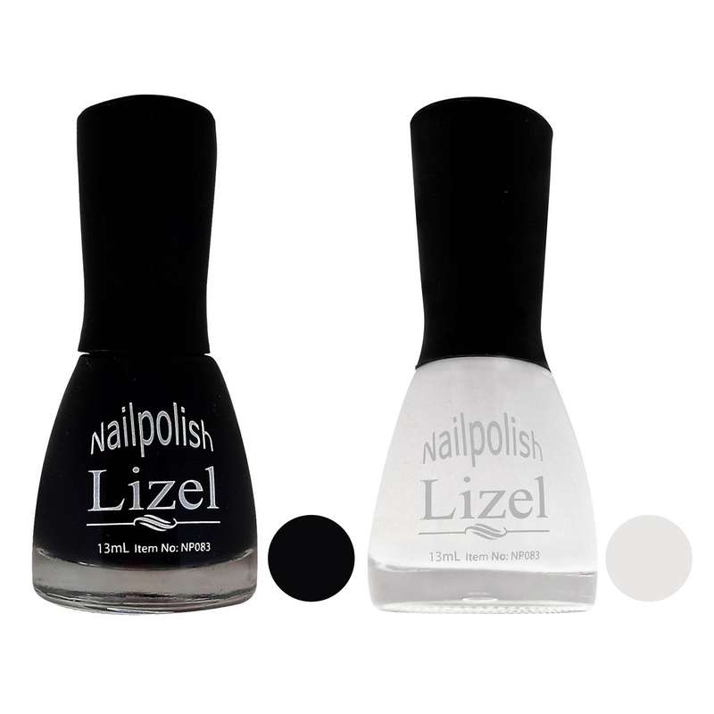 لاک ناخن لیزل مدل L002 به همراه لاک ناخن لیزل مدل L001