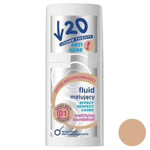 کرم پودر مات کننده آندر 20 سری Fluid مدل 01 Sandy Matt حجم 30 میلی لیتر