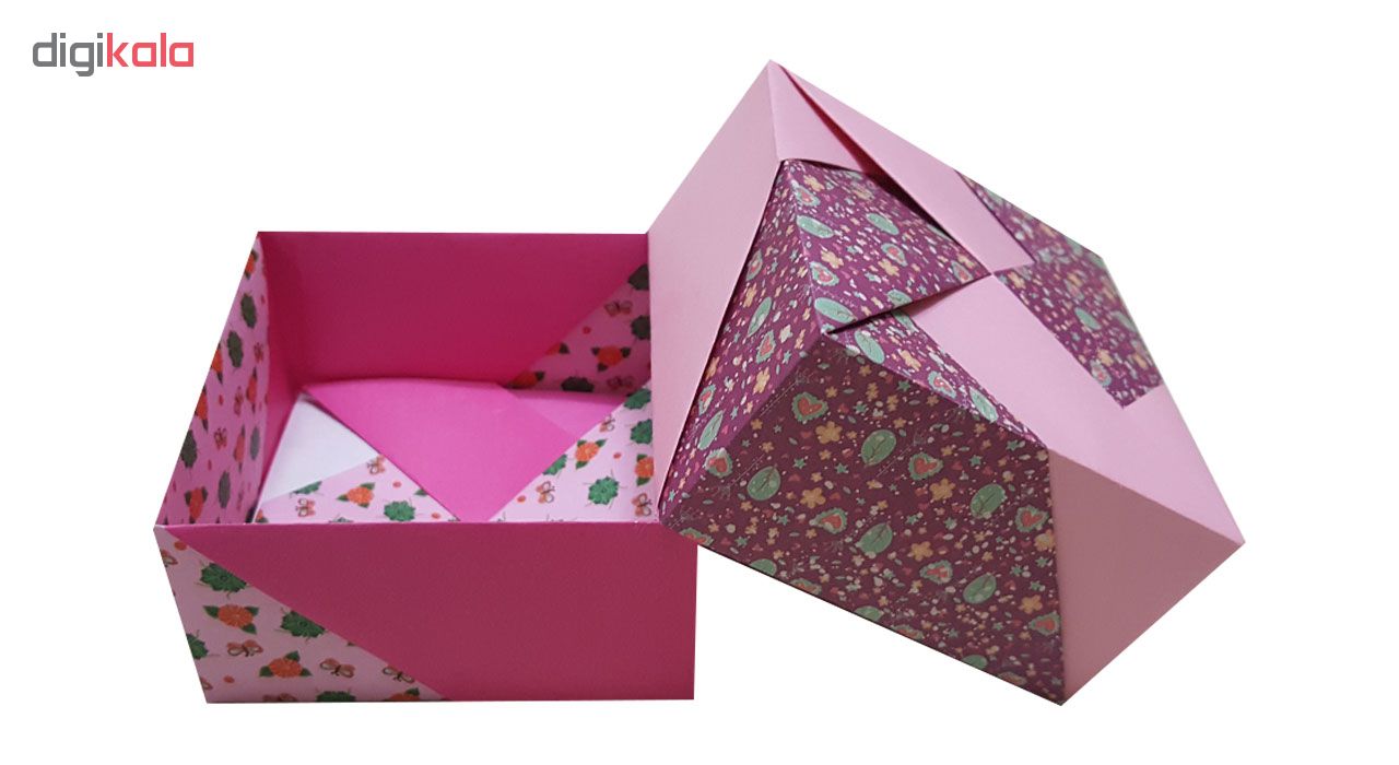 جعبه هدیه مدل اریگامی pink love