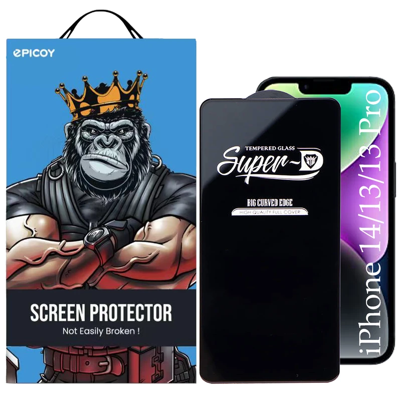 محافظ صفحه نمایش اپیکوی مدل Super 5D مناسب برای گوشی موبایل اپل iPhone 14 / 13 /13 Pro