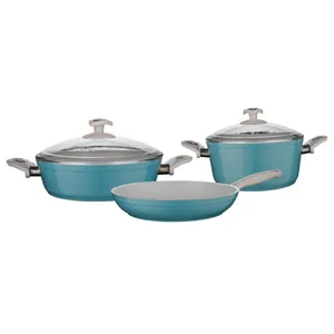 سرویس پخت و پز ۵ پارچه امسان مدل Ceramoni Ekstra