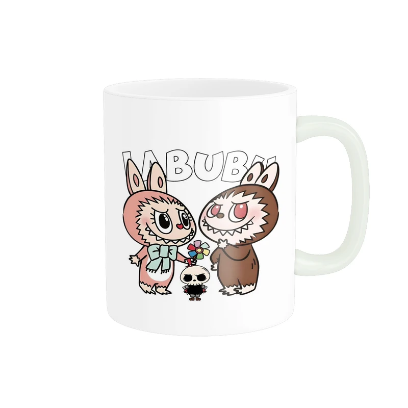 ماگ پاد آفرین مدل فانتزی طرح عروسک لبوبو کد p10692