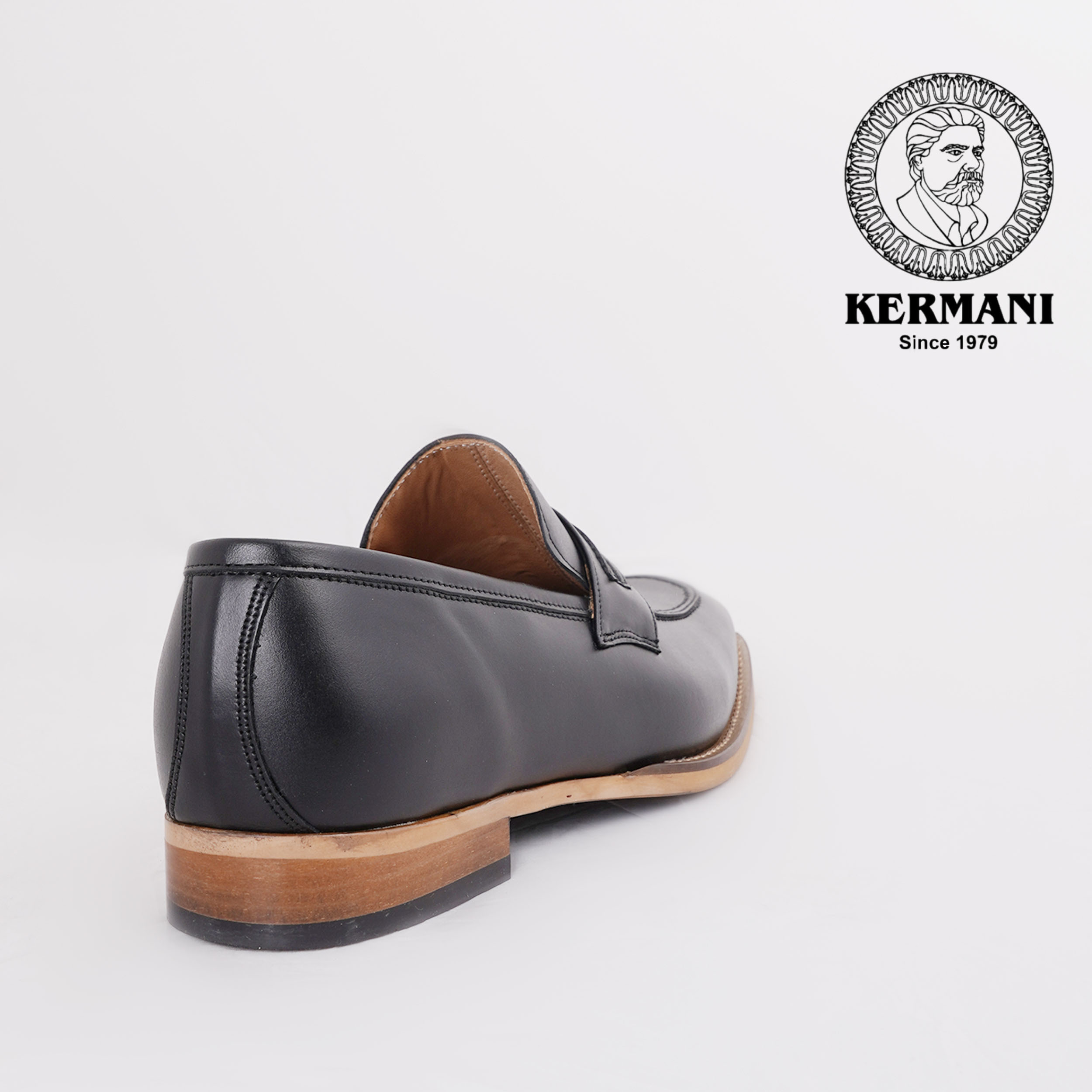 کفش مردانه کرمانی مدل چرم دستدوز طبیعی کد 1064 رنگ مشکی -  - 5