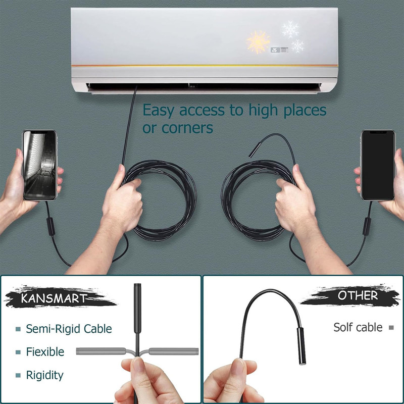 دوربین شلنگی مدل 2024 10Meters 4Led New