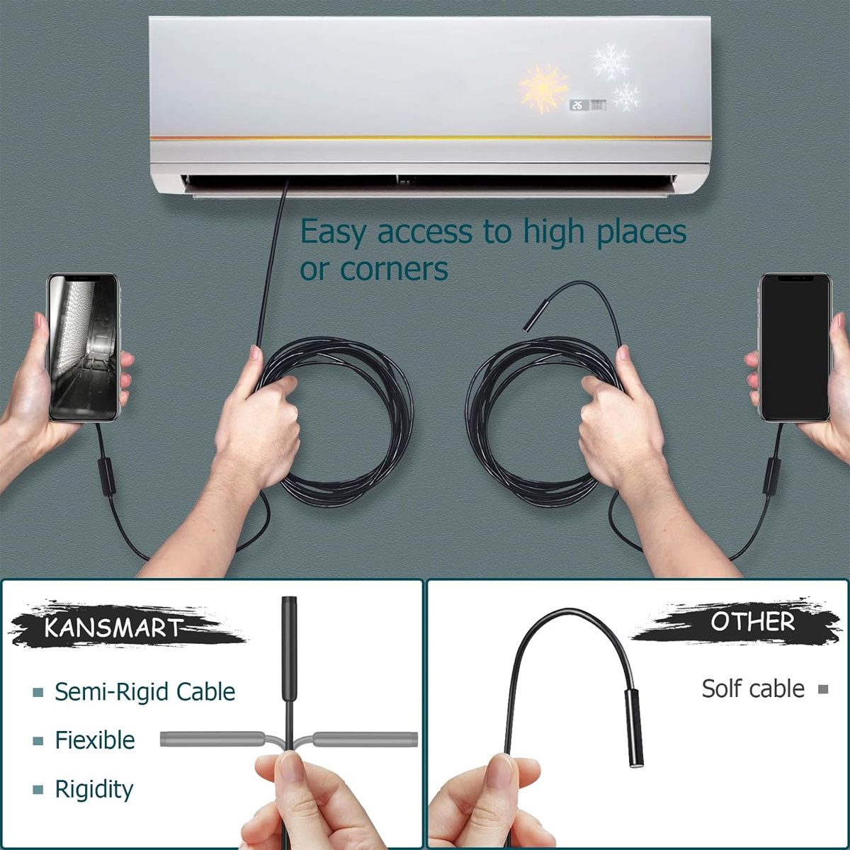 دوربین شلنگی مدل ضدآب 10M NEW