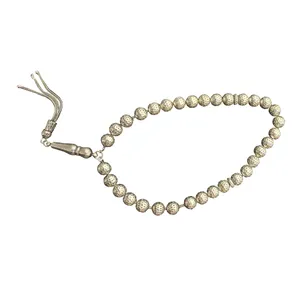 تسبیح نقره مدل گلوله ای کد 8586