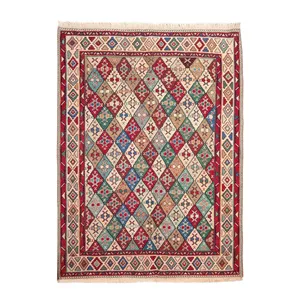 گلیم دستباف یک و نیم متری طرح خشتی مدل AA30