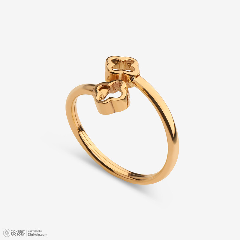 انگشتر طلا 18 عیار زنانه با طرح ونکلیف آرپلز میو گلد مدل DG-R123 سایز 56