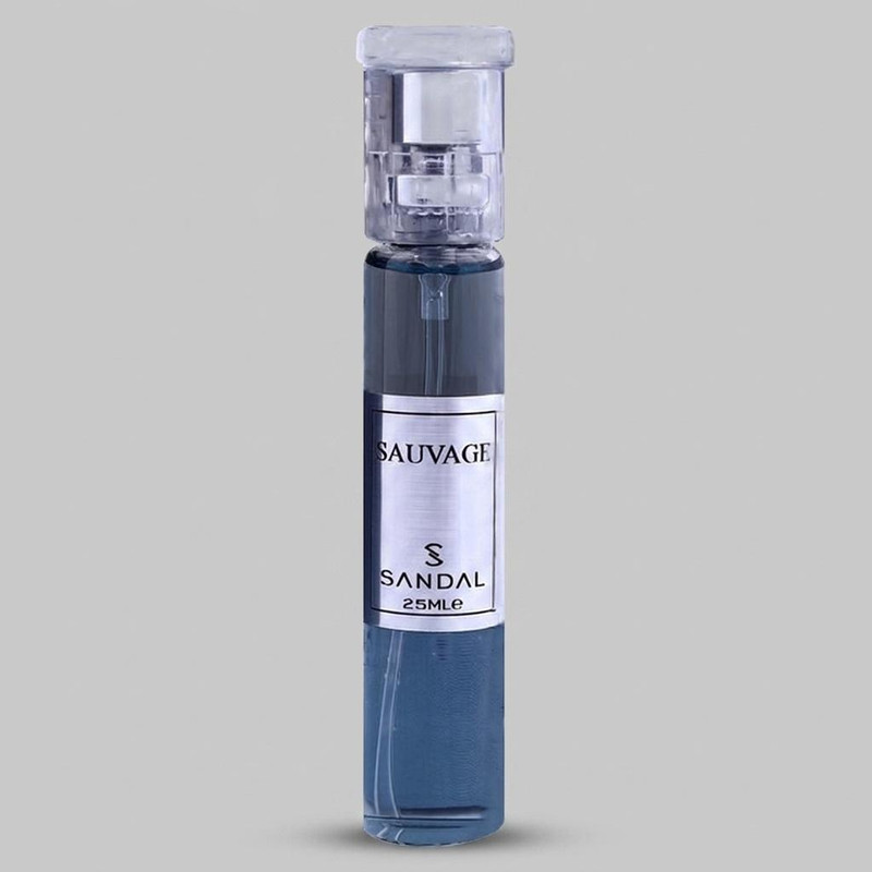 عطر جیبی مردانه صندل مدل SAUVAGE حجم 25 میلی لیتر 
