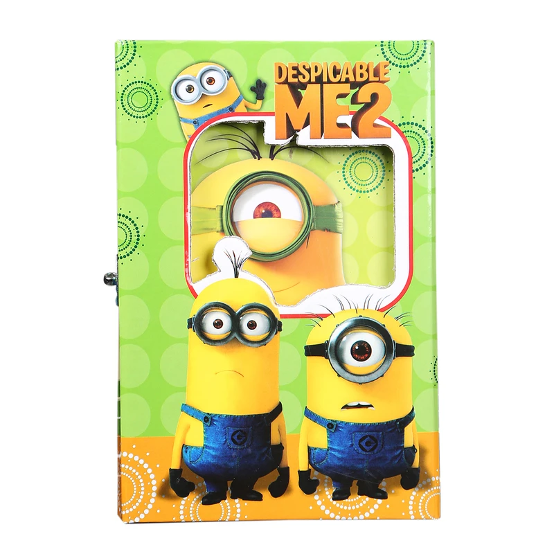 دفترچه خاطرات مدل قفل دار طرح مینیون کد 0038 