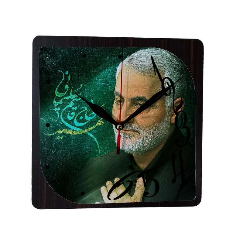 ساعت دیواری طرح سردار سلیمانی کد Tq7