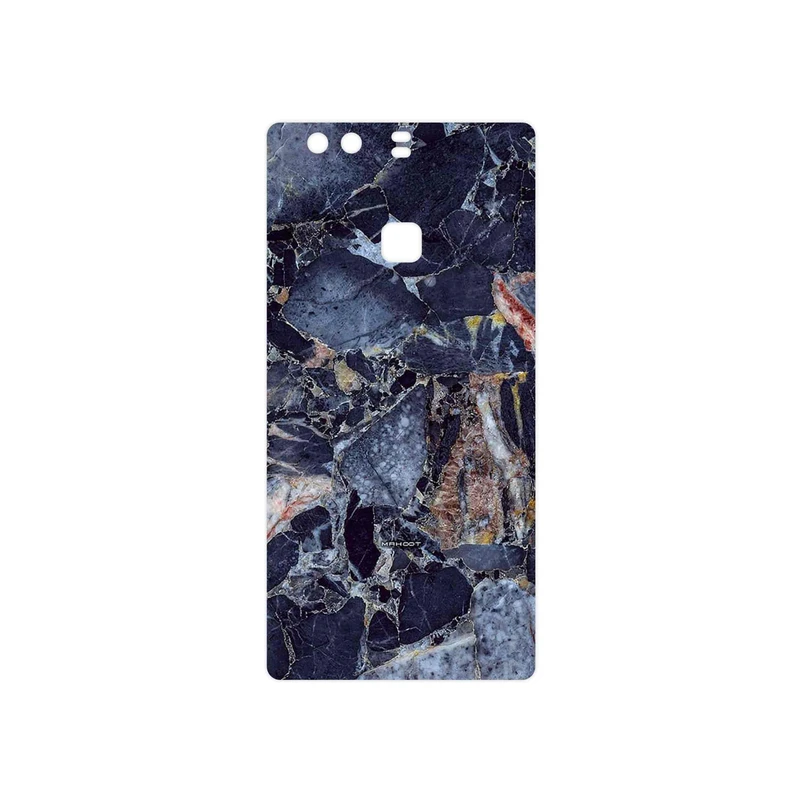 برچسب پوششی ماهوت مدل Broken black marble مناسب برای گوشی موبایل هوآوی P9 Plus