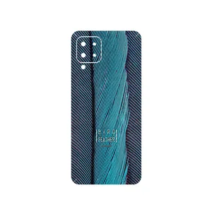 MAHOOT Turquoise feathers Cover Sticker for Samsung Galaxy M22