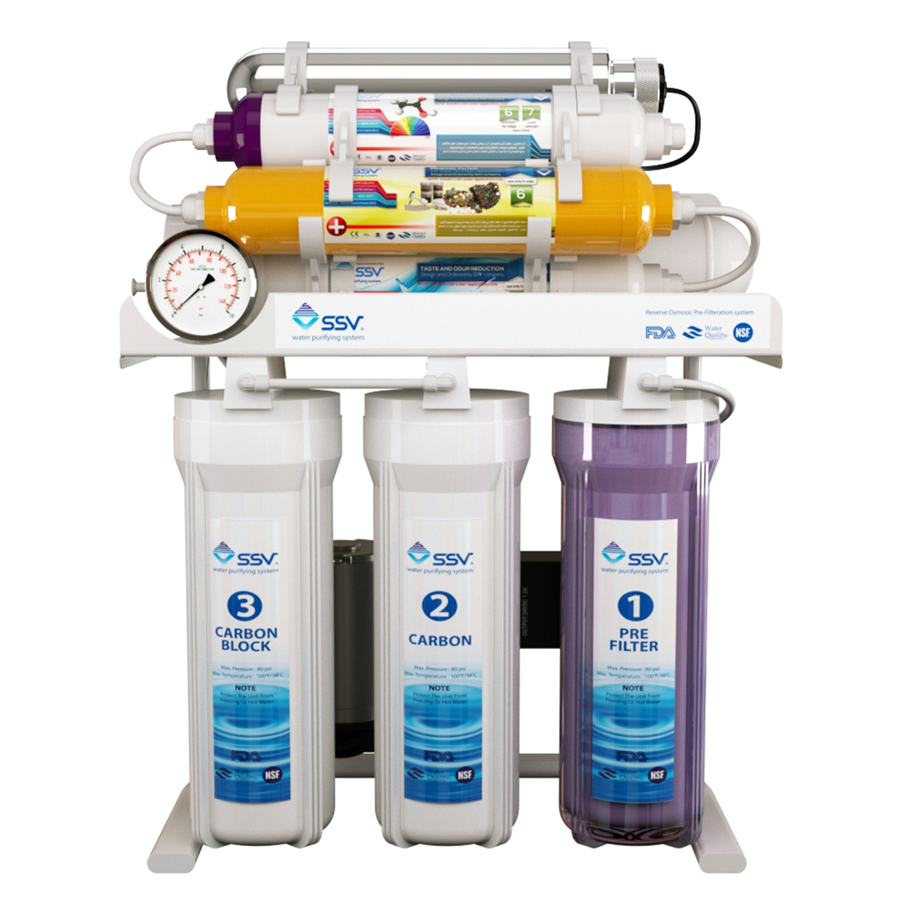 تصفیه آب خانگی اس اس وی مدل MaxTec X8-UV